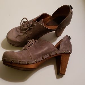 Sanita high heel clogs size 37